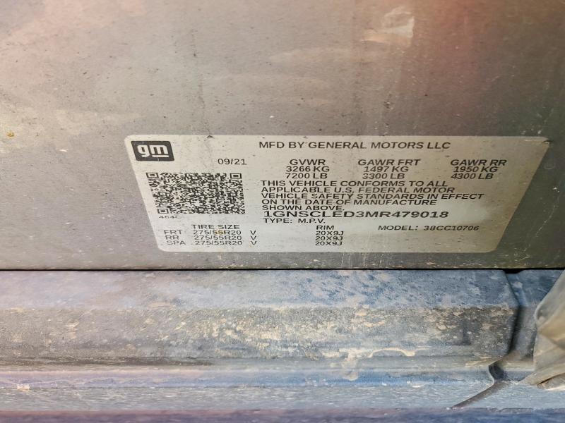 Aukcja sprzedaży 2021 Chevrolet Tahoe, vin: 1GNSCLED3MR479018, numer aukcji: 65231936