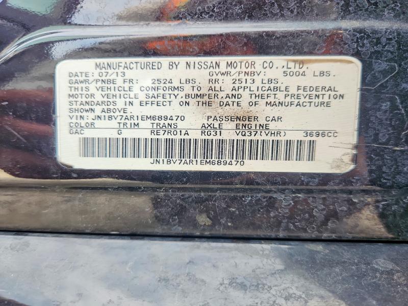 Aukcja sprzedaży 2014 Infiniti Q50, vin: JN1BV7AR1EM689470, numer aukcji: 67378196