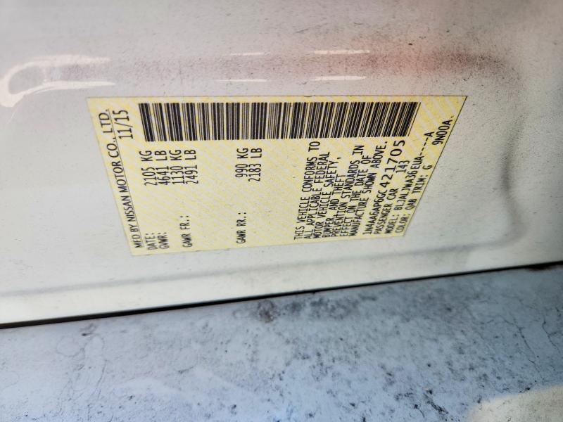 Aukcja sprzedaży 2016 Nissan Maxima, vin: 1N4AA6AP6GC421705, numer aukcji: 64959326