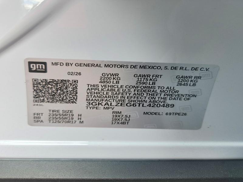 Aukcja sprzedaży 2026 Gmc Terrain, vin: 3GKALZEG6TL420489, numer aukcji: 66454106