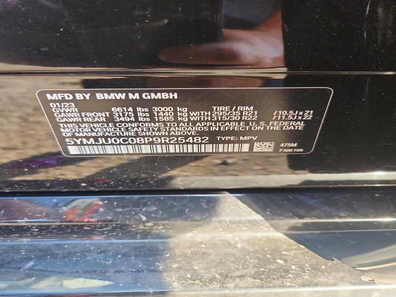 Продажа на аукционе авто 2023 Bmw X5, vin: 5YMJU0C08P9R25482, номер лота: 63349046