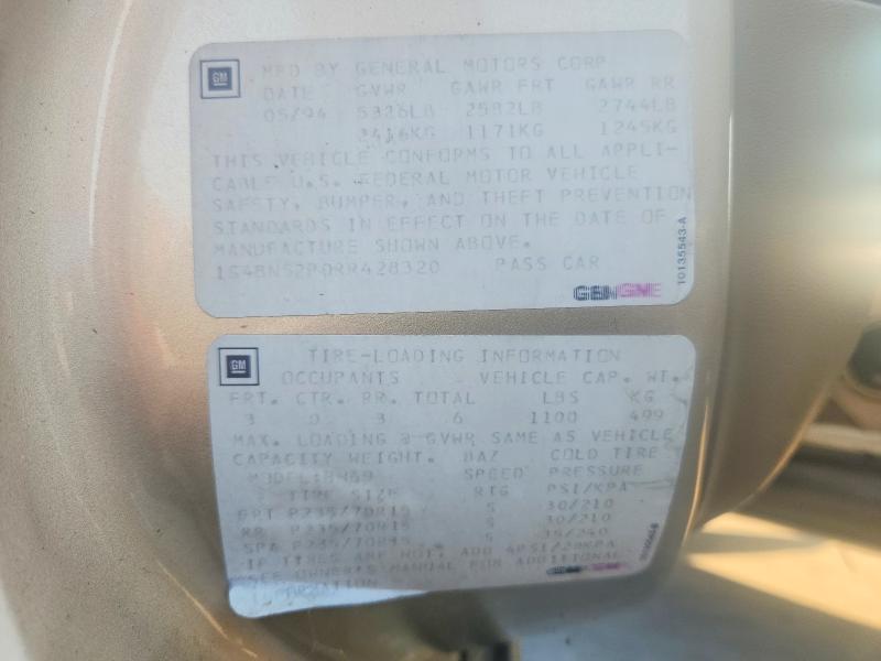 Продажа на аукционе авто 1994 Buick Roadmaster, vin: 1G4BN52P0RR428320, номер лота: 66813376