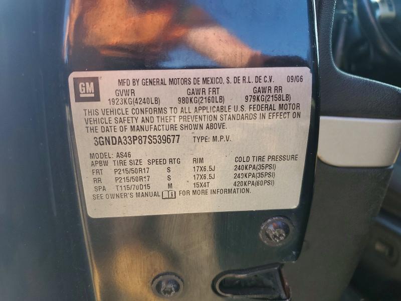 Aukcja sprzedaży 2007 Chevrolet Hhr, vin: 3GNDA33P87S539677, numer aukcji: 64006696