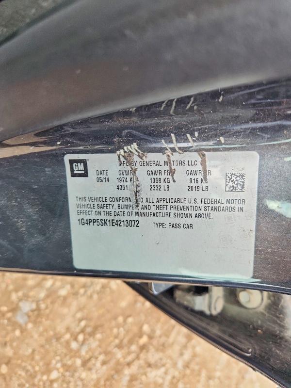 Aukcja sprzedaży 2014 Buick Verano, vin: 1G4PP5SK1E4213072, numer aukcji: 63654846