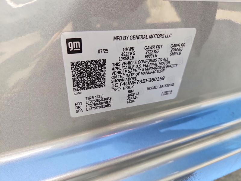 Продаж на аукціоні авто 2025 Gmc Sierra, vin: 1GT4UNE73SF360159, номер лоту: 66377036