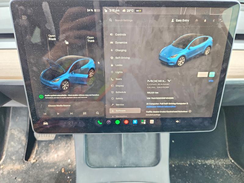 Продажа на аукционе авто 2022 Tesla Mdl Y, vin: 7SAYGDEE5NF454265, номер лота: 64054136