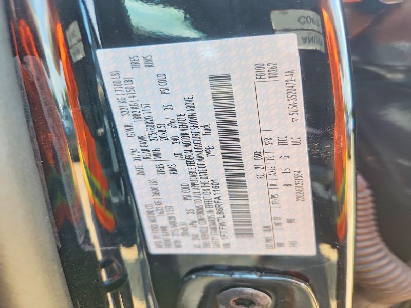 Продажа на аукционе авто 2024 Ford F150, vin: 1FTFW7L86RFA11601, номер лота: 64413306