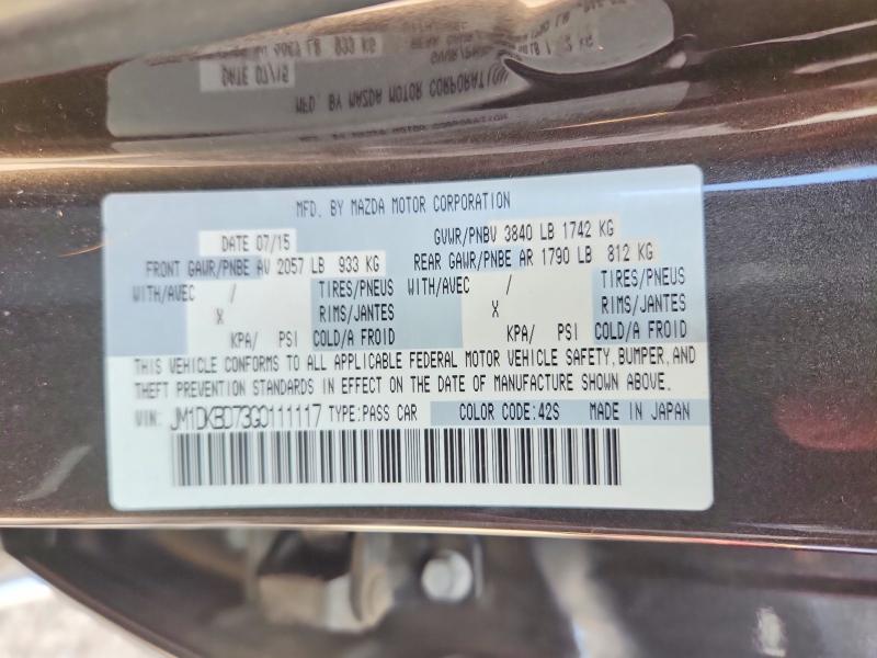 67336936 :رقم المزاد ، JM1DKBD73G0111117 vin ، 2016 Mazda Cx-3 مزاد بيع