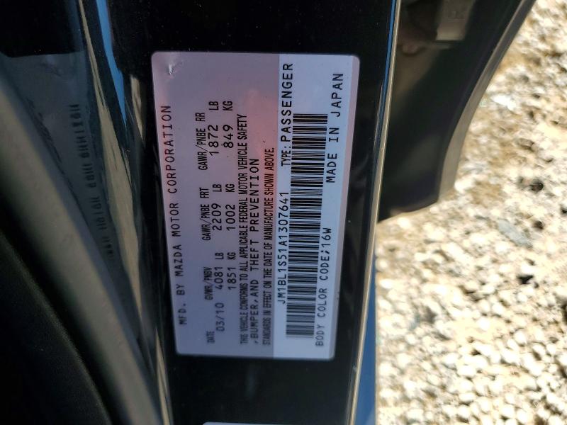 65591236 :رقم المزاد ، JM1BL1S51A1307641 vin ، 2010 Mazda 3 مزاد بيع