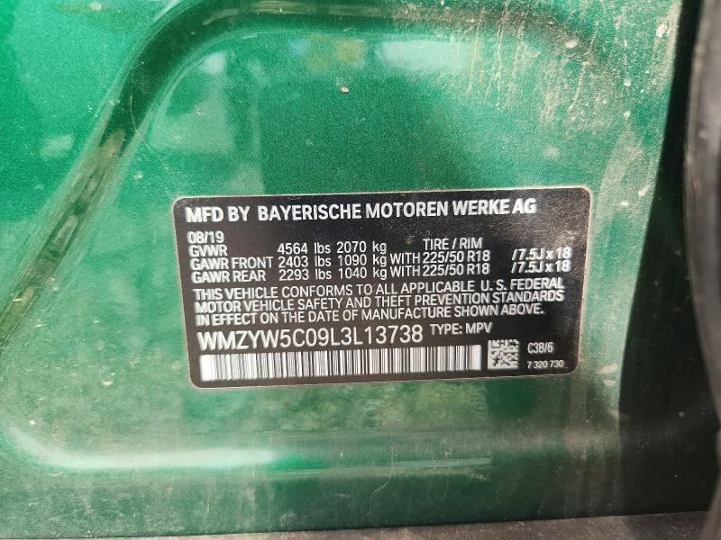 Продажа на аукционе авто 2020 Mini Countryman, vin: WMZYW5C09L3L13738, номер лота: 66459036