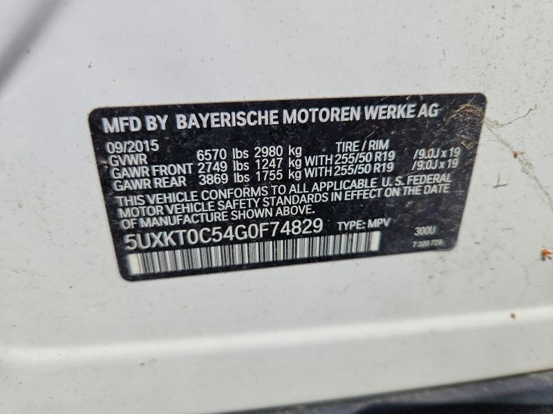 Aukcja sprzedaży 2016 Bmw X5, vin: 5UXKT0C54G0F74829, numer aukcji: 67038616