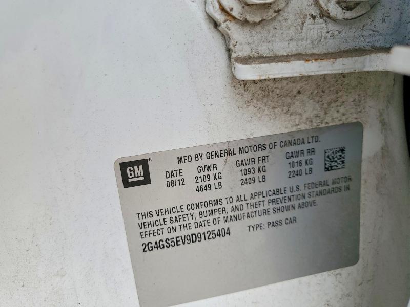Aukcja sprzedaży 2013 Buick Regal, vin: 2G4GS5EV9D9125404, numer aukcji: 64131336