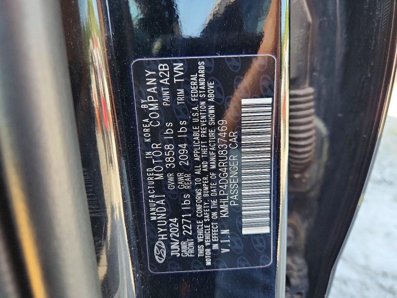Продаж на аукціоні авто 2024 Hyundai Elantra, vin: KMHLP4DG4RU837469, номер лоту: 64960376