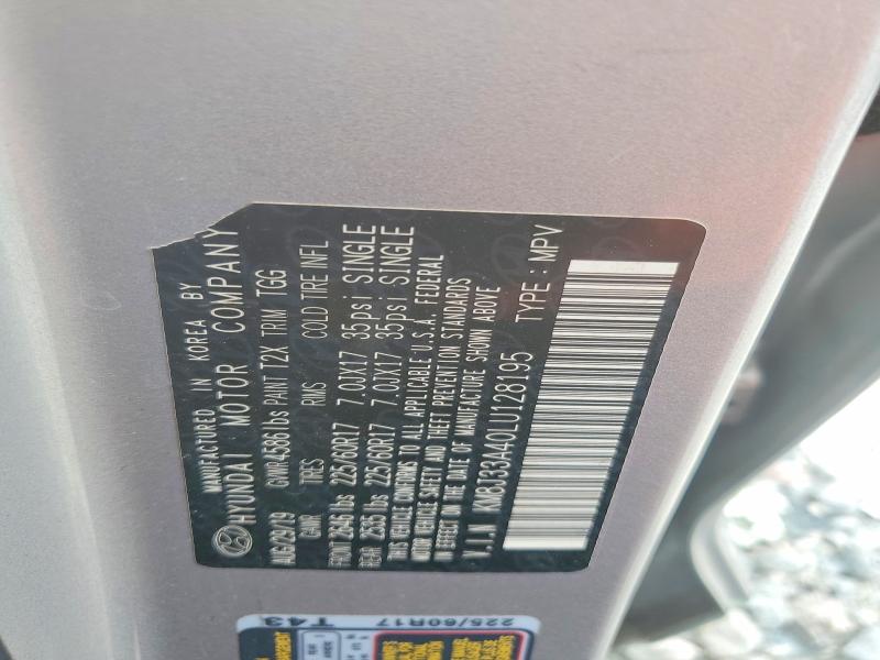Продажа на аукционе авто 2020 Hyundai Tucson, vin: KM8J33A40LU128195, номер лота: 66990106