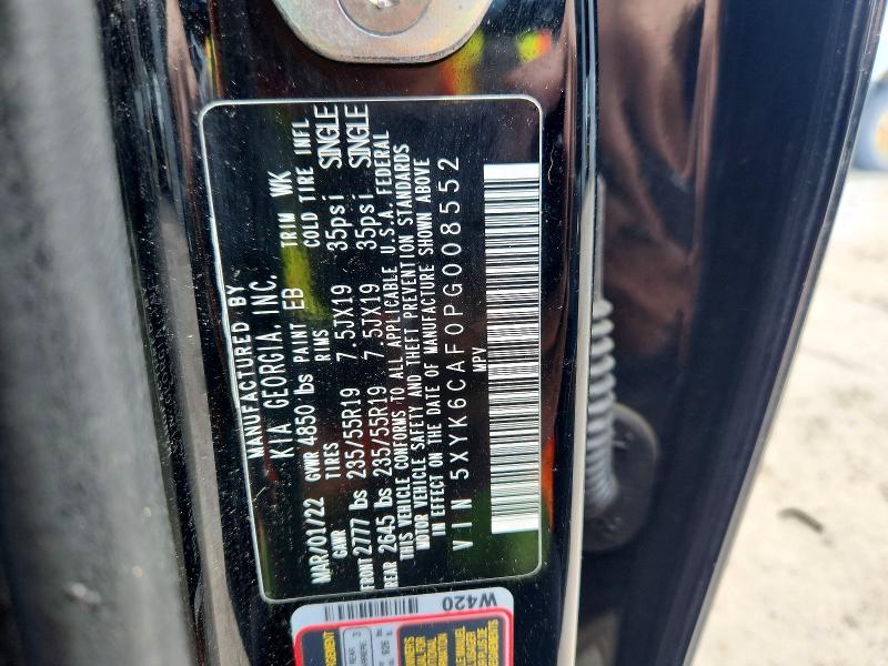65681616 :رقم المزاد ، 5XYK6CAF0PG008552 vin ، 2023 Kia Sportage مزاد بيع