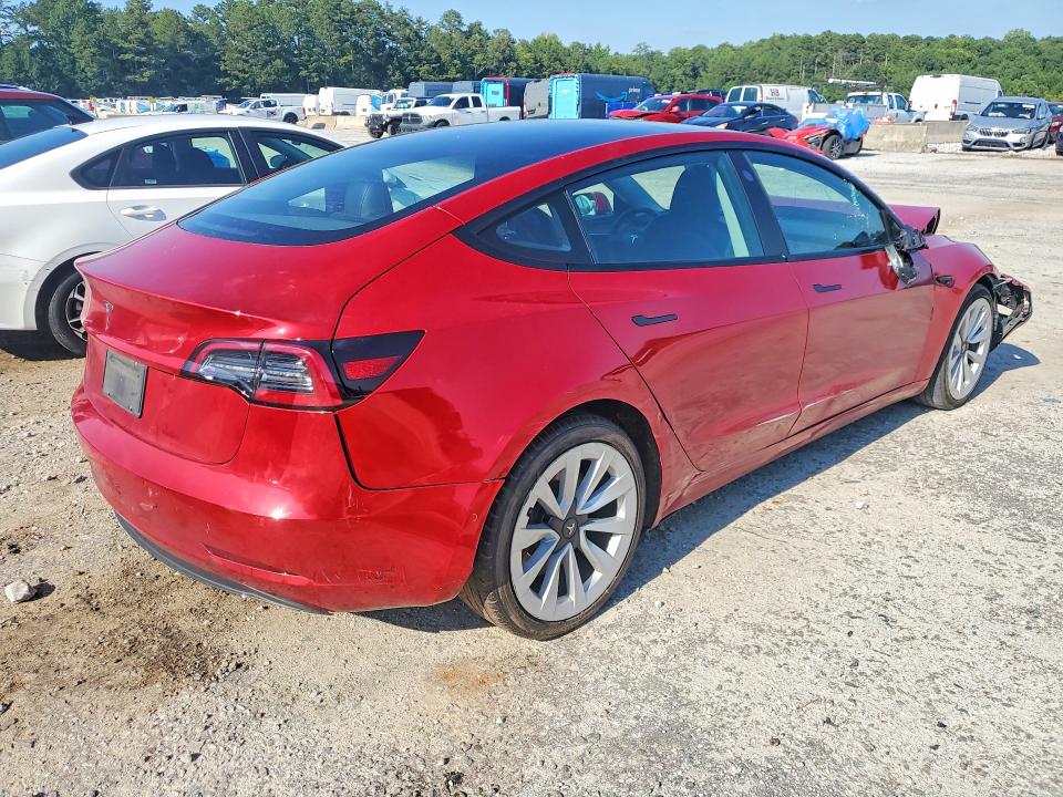 65753946 :رقم المزاد ، 5YJ3E1EA0NF370766 vin ، 2022 Tesla Model 3 مزاد بيع