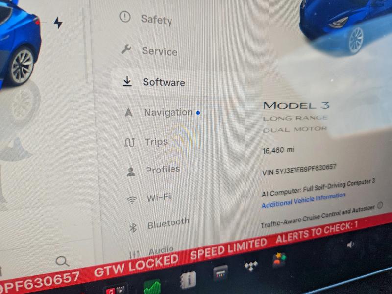 Продажа на аукционе авто 2023 Tesla 3, vin: 5YJ3E1EB9PF630657, номер лота: 63355496