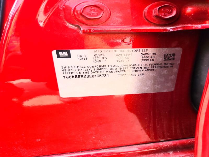 Продаж на аукціоні авто 2014 Cadillac Ats, vin: 1G6AB5RX3E0155731, номер лоту: 66974476