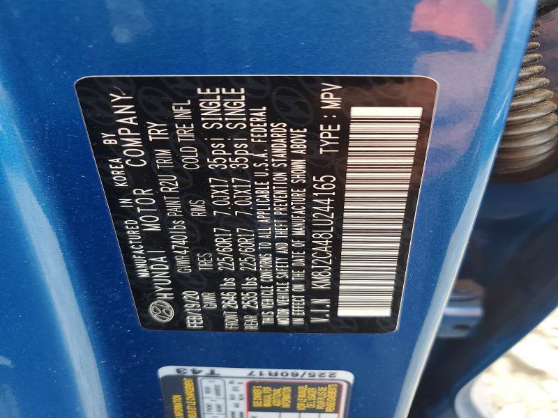 Продаж на аукціоні авто 2020 Hyundai Tucson, vin: KM8J2CA48LU244165, номер лоту: 64564246