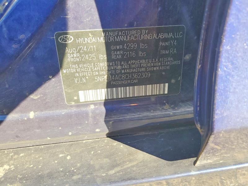 Aukcja sprzedaży 2012 Hyundai Sonata, vin: 5NPEB4AC8CH362309, numer aukcji: 66817966