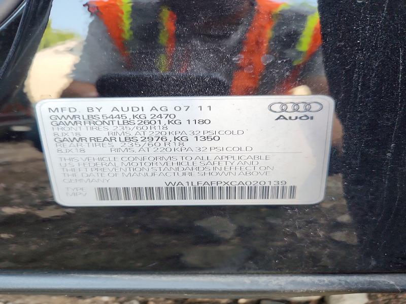 Aukcja sprzedaży 2012 Audi Q5, vin: WA1LFAFPXCA020139, numer aukcji: 64979156