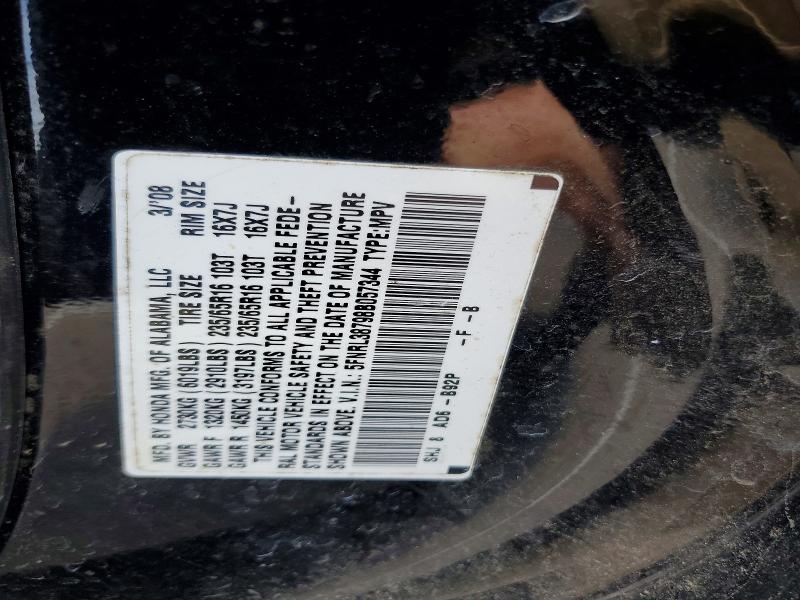 Aukcja sprzedaży 2008 Honda Odyssey, vin: 5FNRL38798B057344, numer aukcji: 65339936