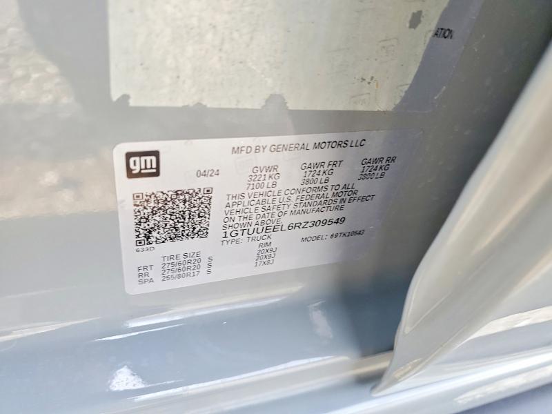 67431466 :رقم المزاد ، 1GTUUEEL6RZ309549 vin ، 2024 Gmc Sierra مزاد بيع