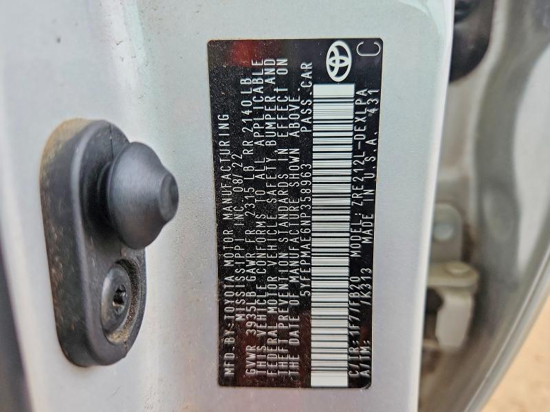 Aukcja sprzedaży 2022 Toyota Corolla, vin: 5YFEPMAE6NP358963, numer aukcji: 66245216