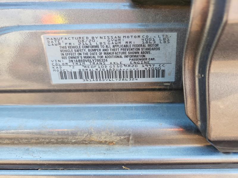 Продаж на аукціоні авто 2020 Nissan Sentra, vin: 3N1AB8DV6LY286324, номер лоту: 64088376