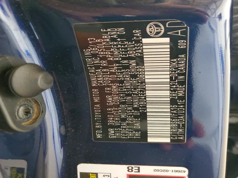 Продажа на аукционе авто 2013 Toyota Corolla, vin: 2T1BU4EE7DC106692, номер лота: 64077676