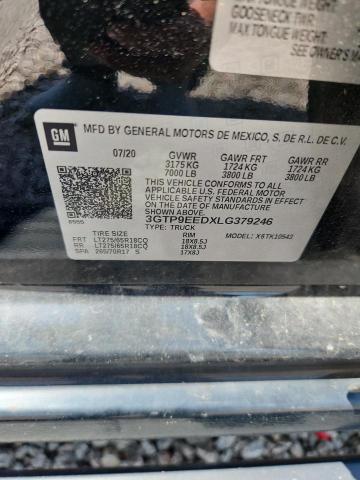 Aukcja sprzedaży 2020 Gmc Sierra, vin: 3GTP9EEDXLG379246, numer aukcji: 66450296