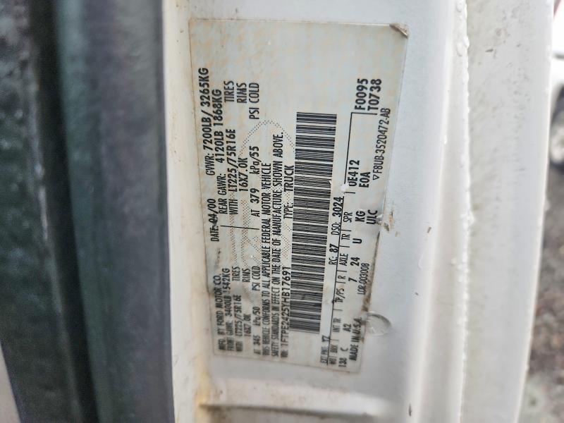 Продаж на аукціоні авто 2000 Ford Econoline, vin: 1FTPE2425YHB17691, номер лоту: 63280186