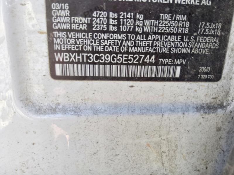 64889686 :رقم المزاد ، WBXHT3C39G5E52744 vin ، 2016 Bmw X1 مزاد بيع