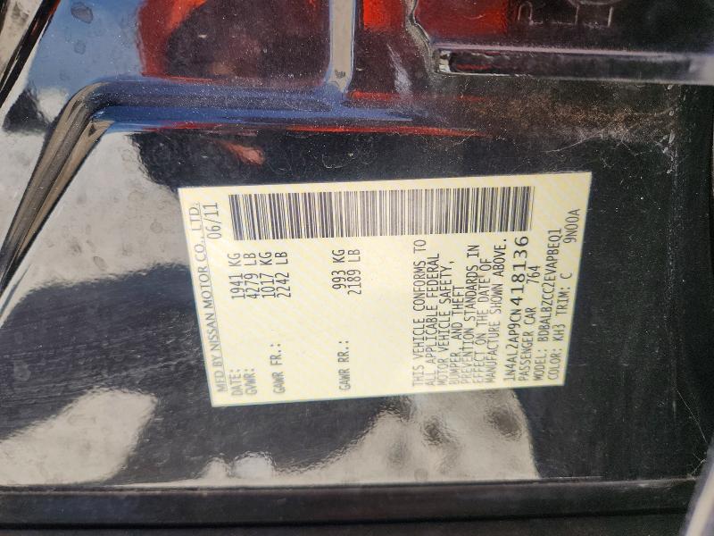 Aukcja sprzedaży 2012 Nissan Altima, vin: 1N4AL2AP9CN418136, numer aukcji: 66352736