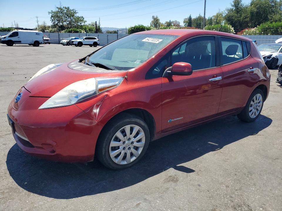 2013 Nissan Leaf მანქანა იყიდება აუქციონზე, vin: 1N4AZ0CP4DC414850, აუქციონის ნომერი: 64270326