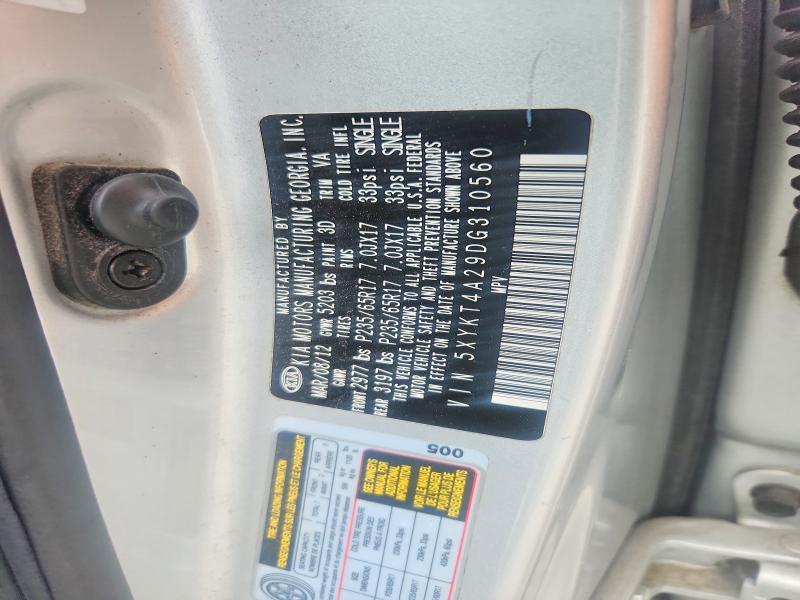 Aukcja sprzedaży 2013 Kia Sorento, vin: 5XYKT4A29DG310560, numer aukcji: 63690776