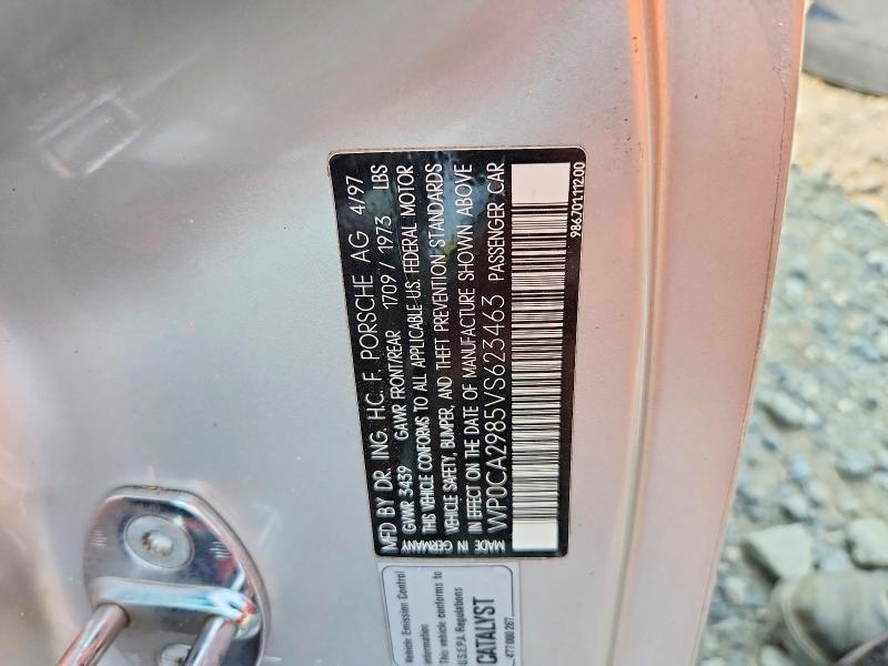 Aukcja sprzedaży 1997 Porsche Boxster, vin: WP0CA2985VS623463, numer aukcji: 64506146