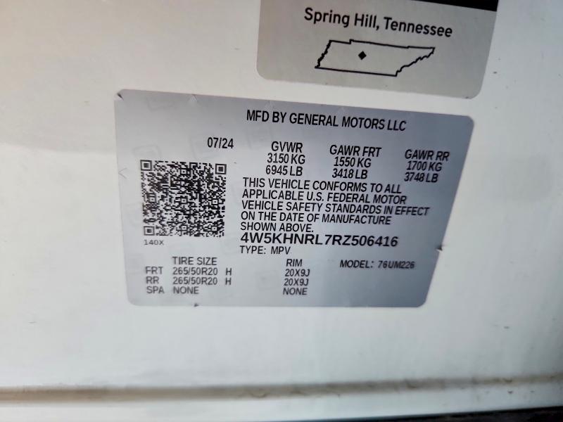 Aukcja sprzedaży 2024 Acura Zdx, vin: 4W5KHNRL7RZ506416, numer aukcji: 65886456