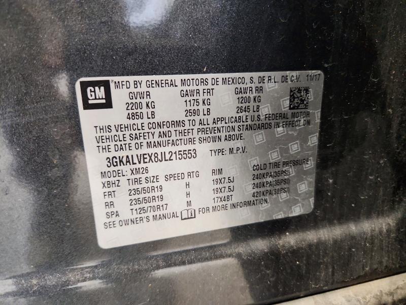 Aukcja sprzedaży 2018 Gmc Terrain, vin: 3GKALVEX8JL215553, numer aukcji: 64518656