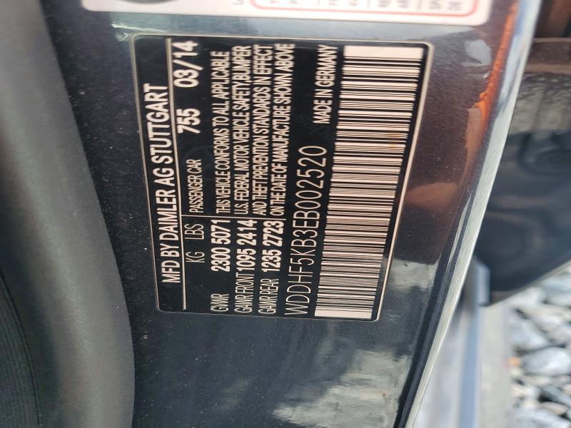 Aukcja sprzedaży 2014 Mercedes-benz E, vin: WDDHF5KB3EB002520, numer aukcji: 64568556