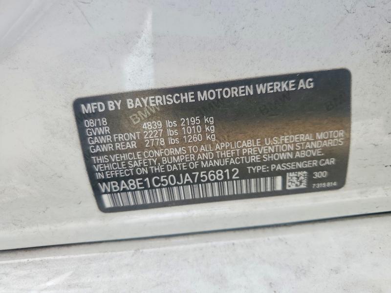 Aukcja sprzedaży 2018 Bmw 330e, vin: WBA8E1C50JA756812, numer aukcji: 65050926