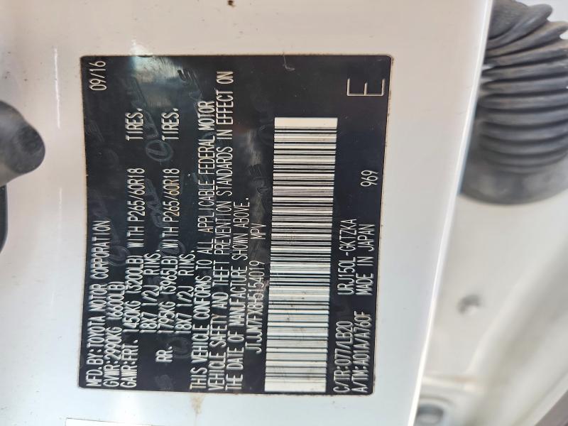 63889146 :رقم المزاد ، JTJJM7FX8H5154019 vin ، 2017 Lexus Gx مزاد بيع