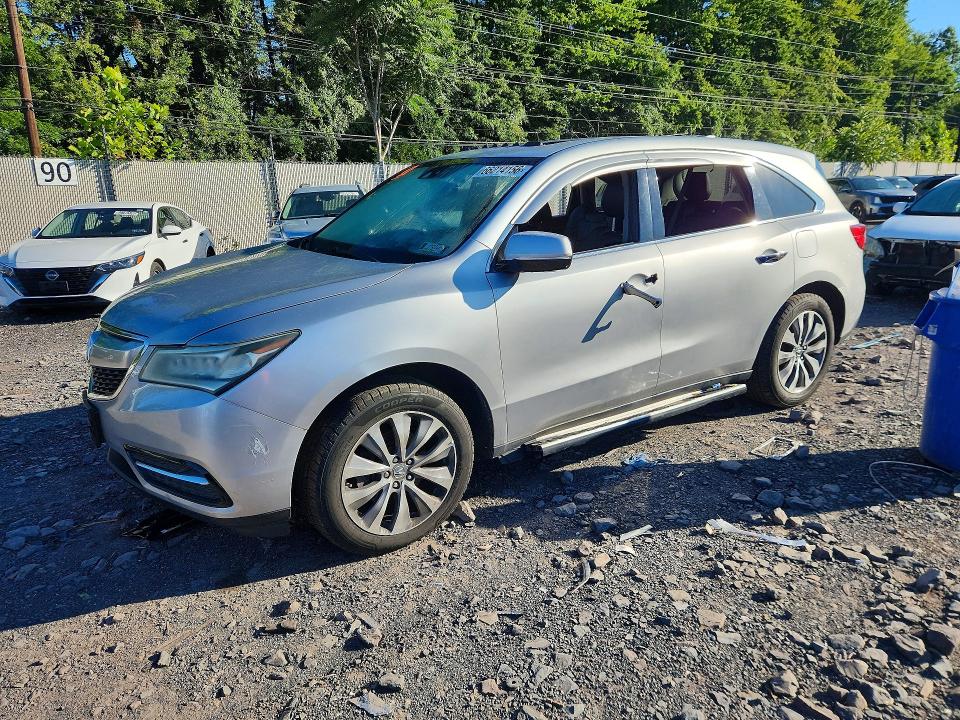 66214156 :رقم المزاد ، 5FRYD4H46FB015519 vin ، 2015 Acura Mdx مزاد بيع