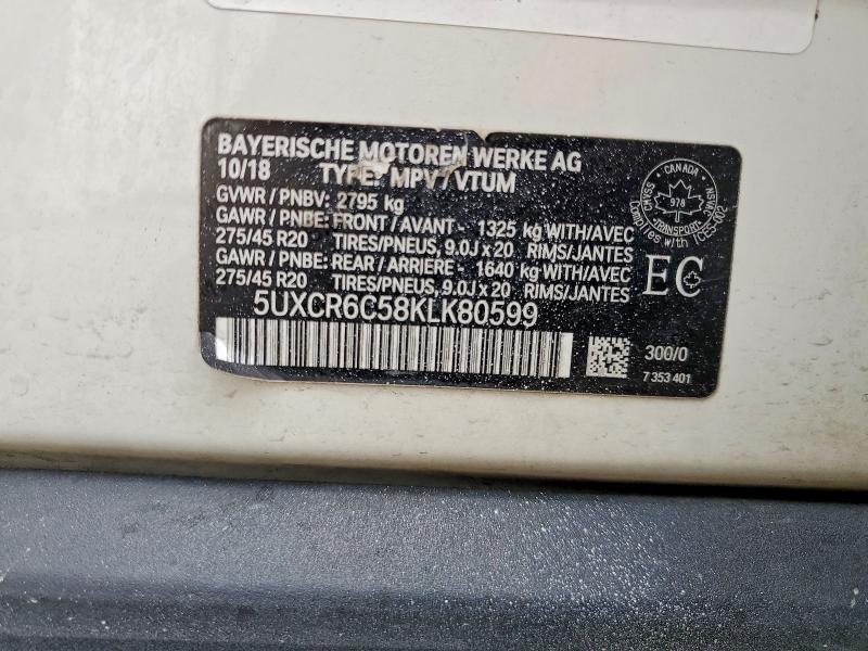 Aukcja sprzedaży 2019 Bmw X5, vin: 5UXCR6C58KLK80599, numer aukcji: 64845206