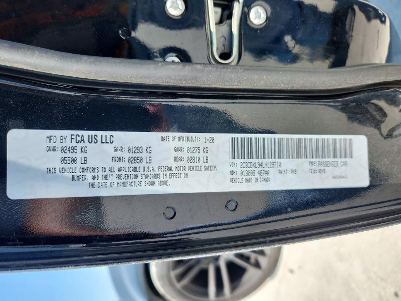 Продажа на аукционе авто 2020 Dodge Charger, vin: 2C3CDXL94LH129710, номер лота: 63609256