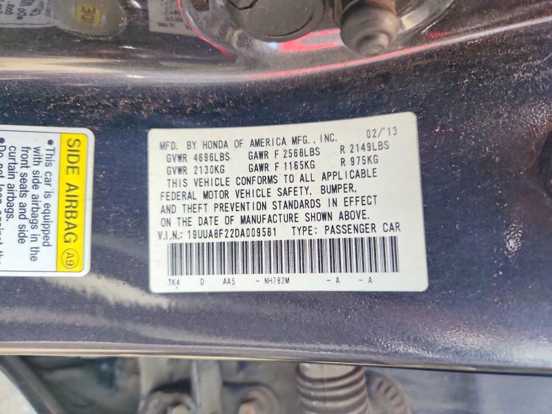 Aukcja sprzedaży 2013 Acura Tl, vin: 19UUA8F22DA009581, numer aukcji: 65474296