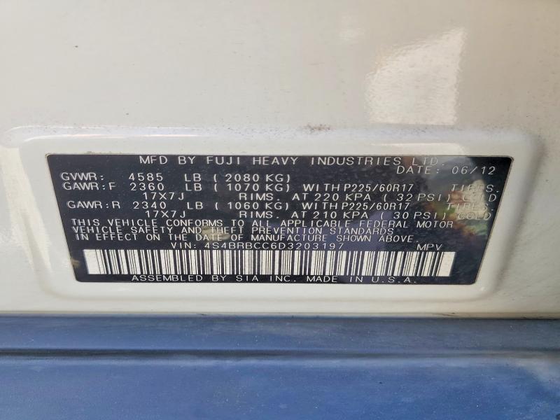 65118946 :رقم المزاد ، 4S4BRBCC6D3203197 vin ، 2013 Subaru Outback مزاد بيع