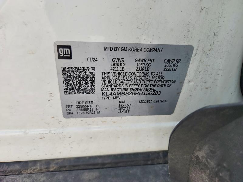 64313666 :رقم المزاد ، KL4AMBS26RB156283 vin ، 2024 Buick Encore Gx مزاد بيع