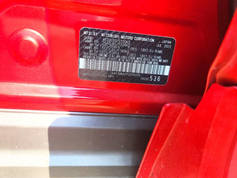 2023 Mitsubishi Eclipse Cross მანქანა იყიდება აუქციონზე, vin: JA4ATWAA1PZ004225, აუქციონის ნომერი: 64308306