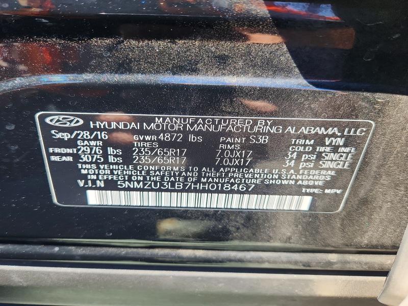 Продаж на аукціоні авто 2017 Hyundai Santa Fe Sport, vin: 5NMZU3LB7HH018467, номер лоту: 66466346